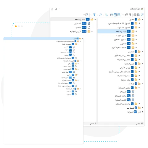 دليل حسابات برنامج محاسبة الأمين سوفت